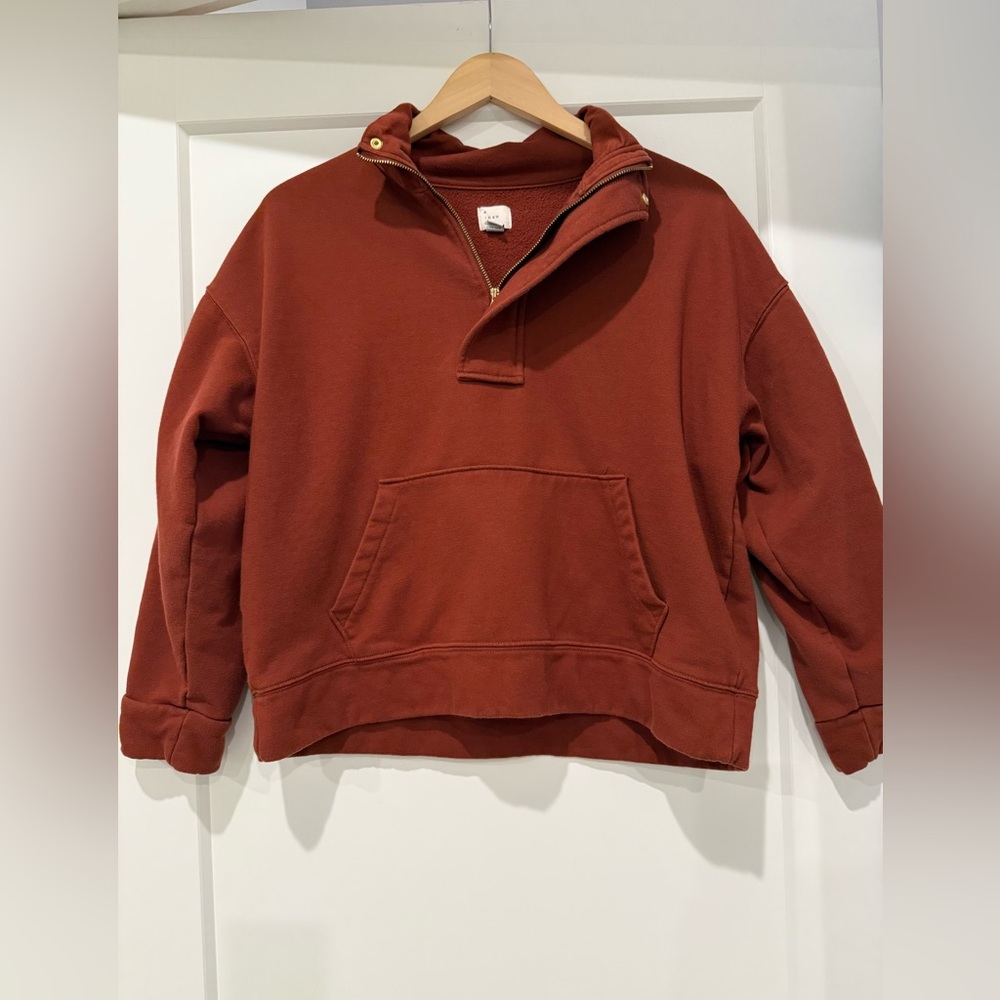 A New Day Terracotta Quarter Zip Sweatshirt
